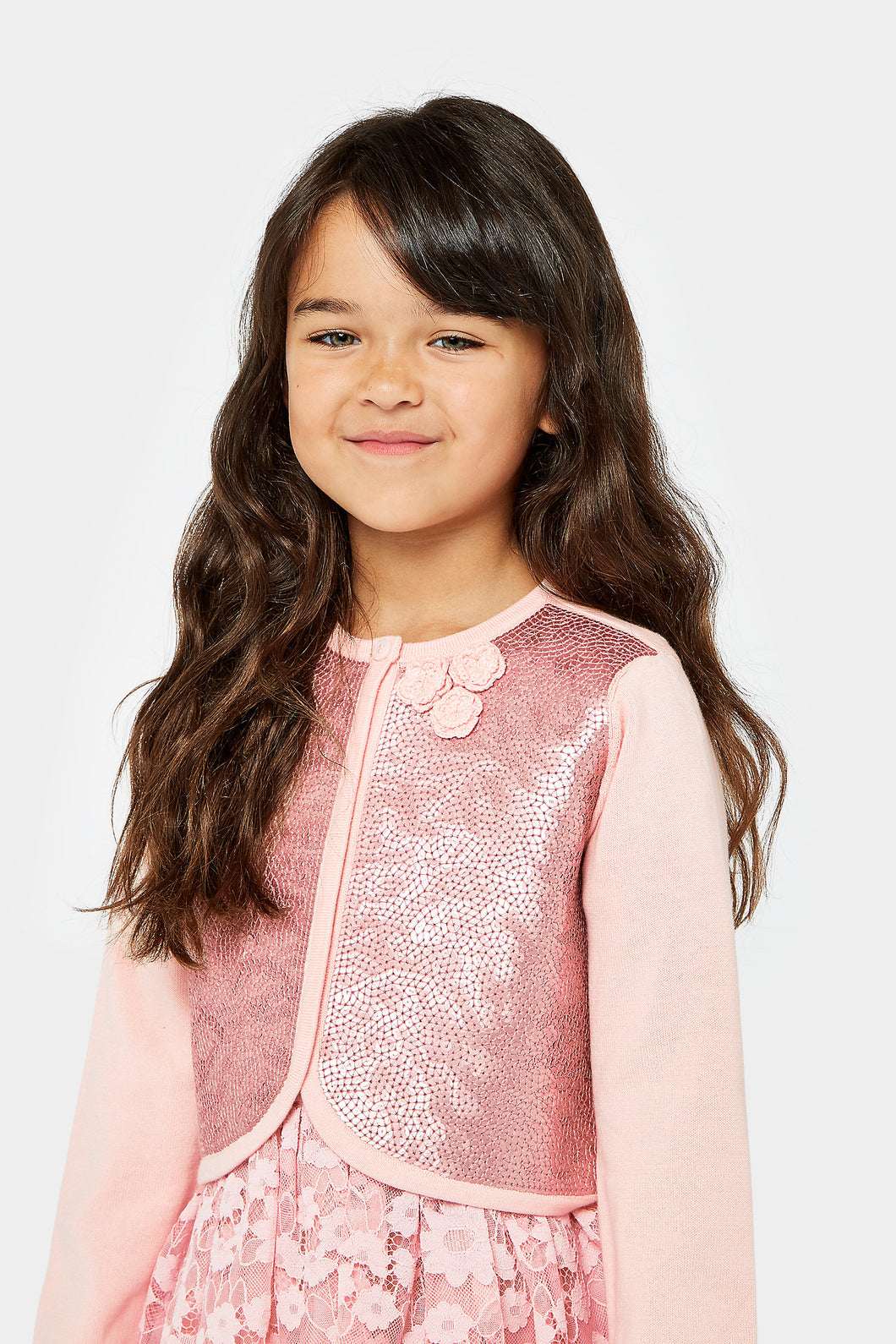 Mothercare Peach Sequin Cardigan