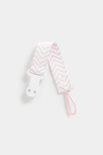 
                        
                          Load image into Gallery viewer, Mothercare Pink Chevron Soother Clip
                        
                      