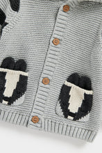 
                        
                          Load image into Gallery viewer, Mothercare Novelty Badger Knitted Cardigan
                        
                      