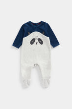 
                        
                          Load image into Gallery viewer, Mothercare Raccoon Velour All In One
                        
                      