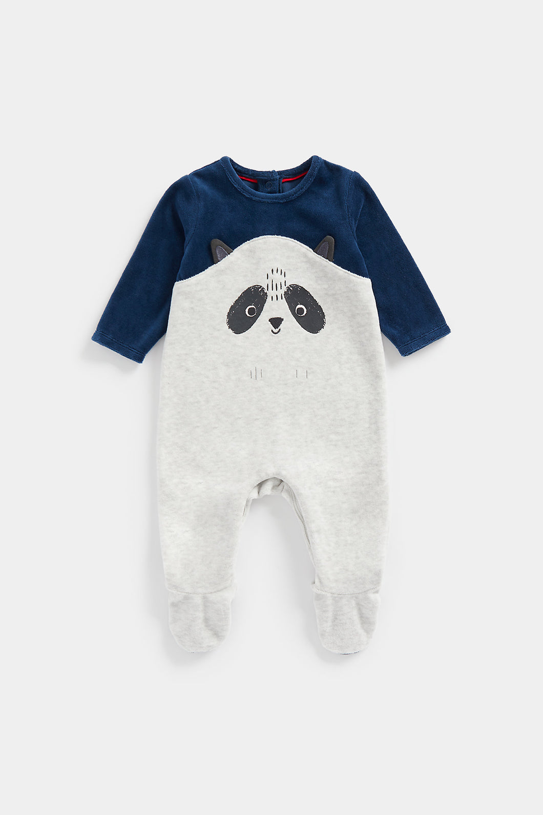 Mothercare Raccoon Velour All In One