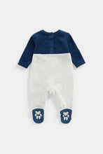 
                        
                          Load image into Gallery viewer, Mothercare Raccoon Velour All In One
                        
                      