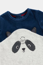 
                        
                          Load image into Gallery viewer, Mothercare Raccoon Velour All In One
                        
                      