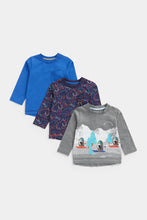 
                        
                          Load image into Gallery viewer, Mothercare Antarctic Adventure Long-Sleeved T-Shirts - 3 Pack
                        
                      