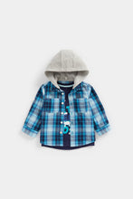 
                        
                          Load image into Gallery viewer, Mothercare Checked Hooded Shirt And T-Shirt Set
                        
                      