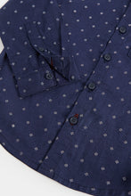 
                        
                          Load image into Gallery viewer, Mothercare Navy Printed Shirt
                        
                      