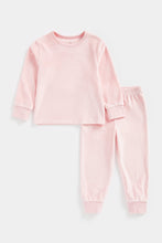 
                        
                          Load image into Gallery viewer, Mothercare Pink Velour Pyjamas
                        
                      