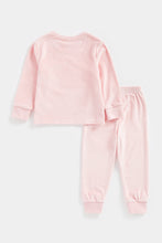 
                        
                          Load image into Gallery viewer, Mothercare Pink Velour Pyjamas
                        
                      