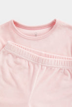 
                        
                          Load image into Gallery viewer, Mothercare Pink Velour Pyjamas
                        
                      