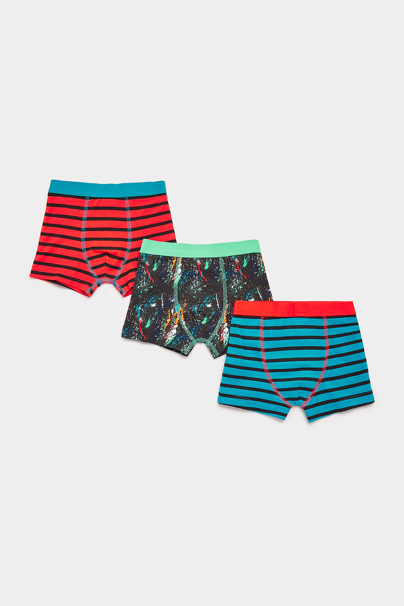 Mothercare Paint Splatter Trunk Briefs - 3 Pack Online - mothercare ...