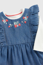 
                        
                          Load image into Gallery viewer, Mothercare Denim Dungarees And Bodysuit Set
                        
                      