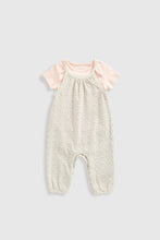 
                        
                          Load image into Gallery viewer, Mothercare Waffle Dungarees And Bodysuit Set
                        
                      