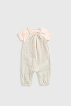 
                        
                          Load image into Gallery viewer, Mothercare Waffle Dungarees And Bodysuit Set
                        
                      