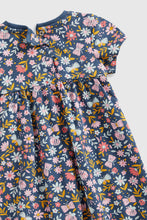 
                        
                          Load image into Gallery viewer, Mothercare Blue Floral Jersey Dress
                        
                      