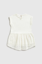 
                        
                          Load image into Gallery viewer, Mothercare Broderie Peplum Dress
                        
                      