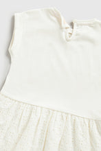 
                        
                          Load image into Gallery viewer, Mothercare Broderie Peplum Dress
                        
                      