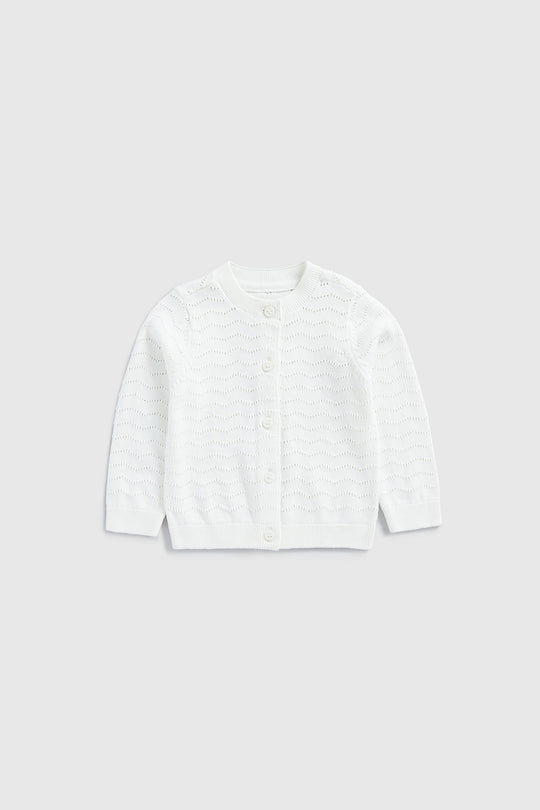 Mothercare white cardigan hotsell