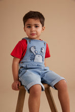 
                        
                          Load image into Gallery viewer, Mothercare Denim Short Dungarees And T-Shirt Set
                        
                      