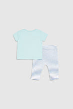 
                        
                          Load image into Gallery viewer, Mothercare Ocean T-Shirt And Leggings Set
                        
                      