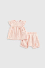 
                        
                          Load image into Gallery viewer, Mothercare Muslin Top And Shorts Set
                        
                      