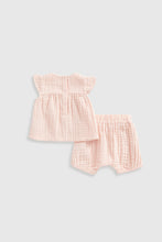 
                        
                          Load image into Gallery viewer, Mothercare Muslin Top And Shorts Set
                        
                      