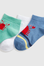 
                        
                          Load image into Gallery viewer, Mothercare Sea And Me Trainer Socks - 5 Pack
                        
                      