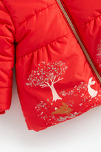 
                        
                          將圖片載入圖庫檢視器 Mothercare Red Border-Print Padded Parka Coat
                        
                      